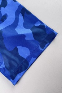 Customized Short Sleeve Zipper Style Milk Silk Cycling Shirt Design Blue Print Race Cycling Shirt Cycling Shirt Garment Factory SKCSCP009 detail view-2